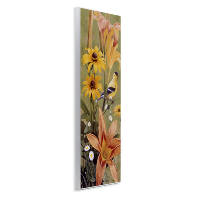 Among the Flowers Bird Wall Plaque Art by Rod Lawrence