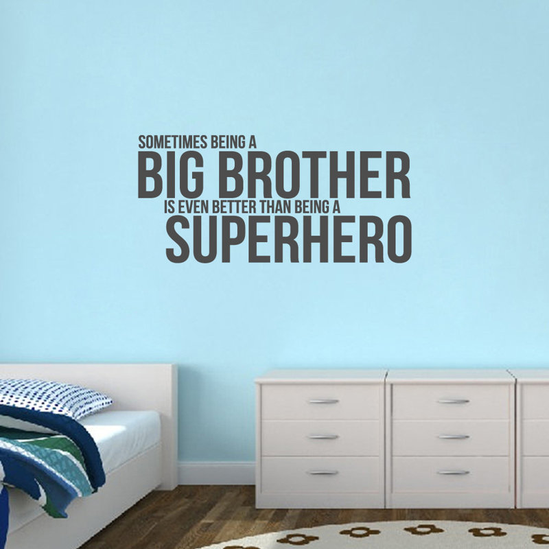 Text & Numbers Non-Wall Damaging Wall Decal, Dark Gray