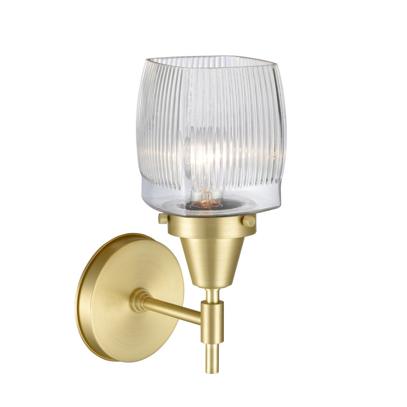 Gayle Armed Sconce, Satin Brass, LED