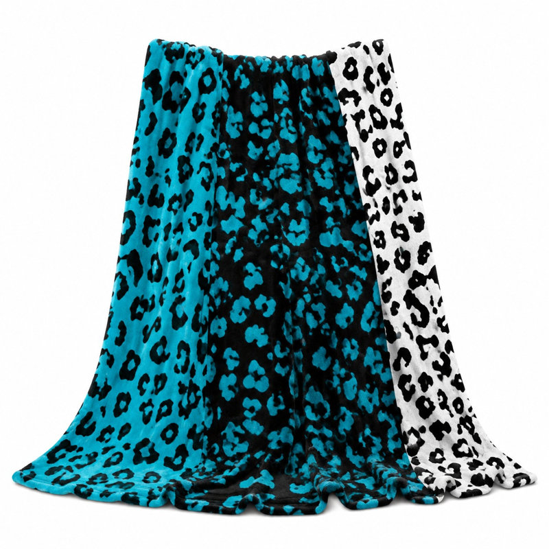 Jeté Vibrant Leopard, Simple (l 60 po x L 80 po)