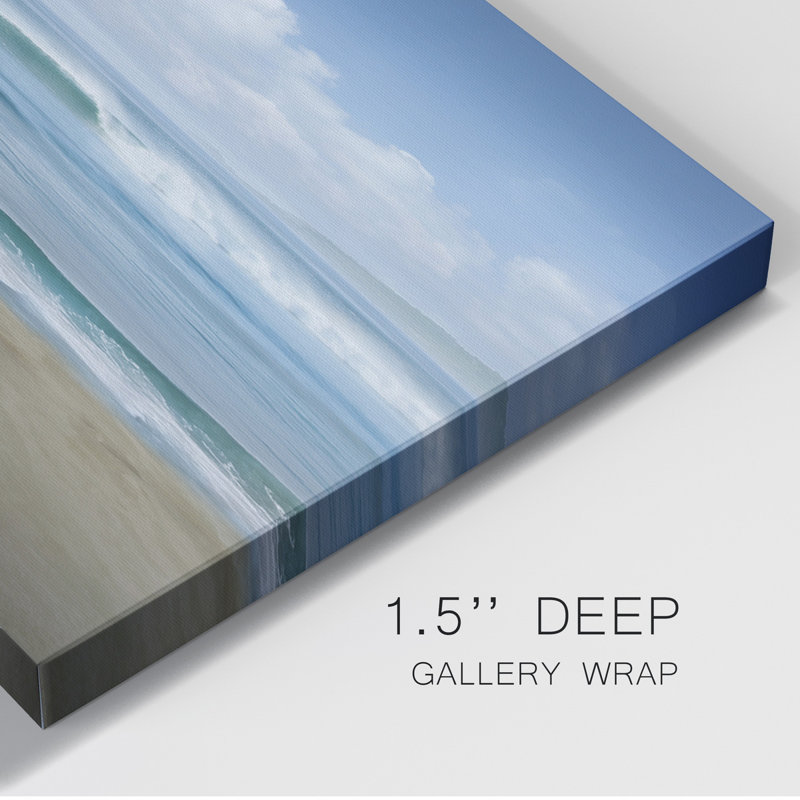 «Sweeping Blue» - Photographie sur toile tendue, H 12 po x l 8 po x P 1 po