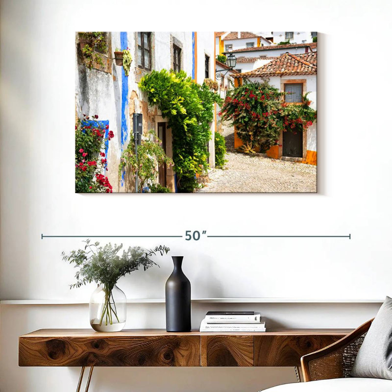Lilie, vieille ville d'Obidos, H 26 po x l 39 po
