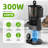 5.4" Extra Wide Feed Chute Cold Press Juicer, 98% High Juice Yield, 300W Compact Slow Masticating, Easy Clean & Install, Silver For Whole Veg & Fruits