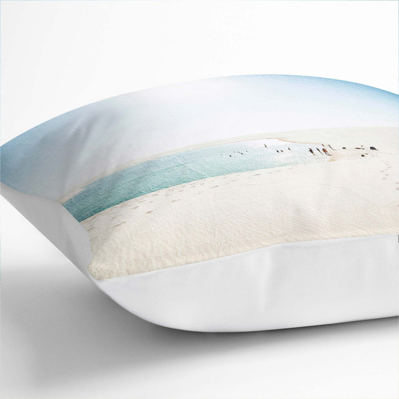 Square Cushion, White, 40cm H x 40cm W x 15cm D