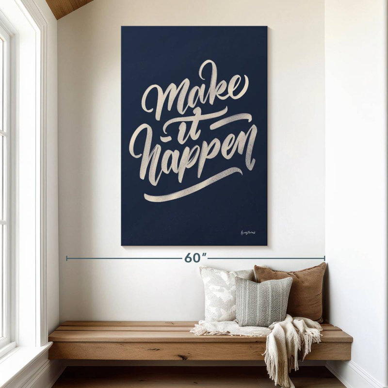 Tergel Encouraging Words - Happen, 51" H x 34" W