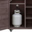 Îlot de cuisine 78,3 po avec table de barbecue pliable (sans tabourets)-1230212720