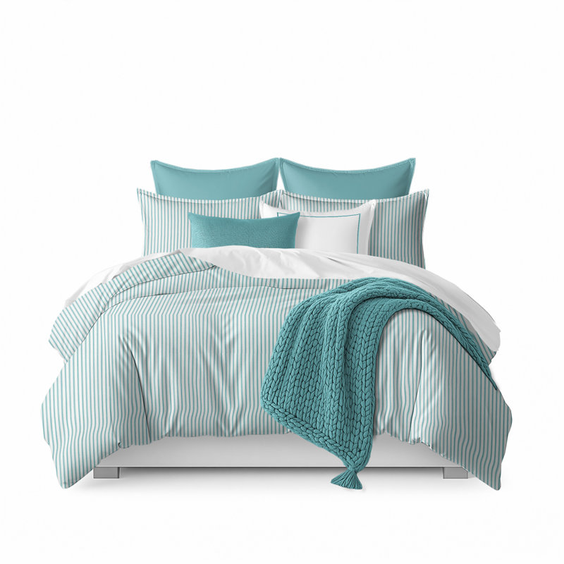 Harlow Stripe Coverlet & 2 Shams Set Full/Double, Full Coverlet/Bedspread + 2 Standard Shams