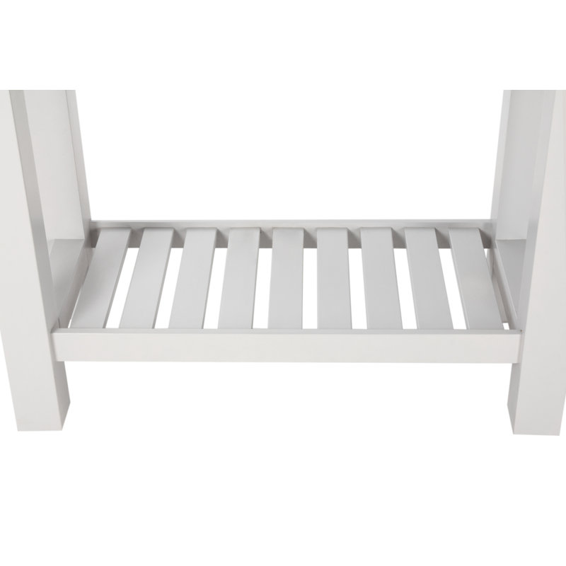 Bise 40'' Single Bathroom Vanity with Ceramic Top, Gray