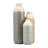 Chartres Stoneware Ceramic Vase - Textured Casual Home Decor Accent with Grid Relief Design-1709064340-1709064360
