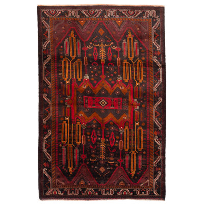 Teimani Black Rug 3'11" x 6'3"