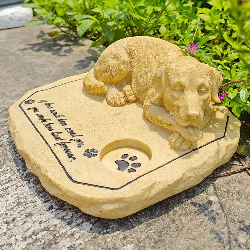 Pierre tombale pour chien 3D
