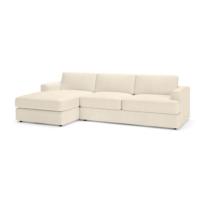 Cayden Sectional with Chaise, Bayou Natural Canvas, Left Hand Facing