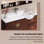 Wall Mounted Single Double Combined Vanity Unit Bathroom Vanity With Ceramic Top-1031212748