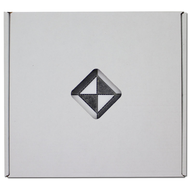 Matrix 3" x 3" Marble Grid Mosaic Tile, White/Gray