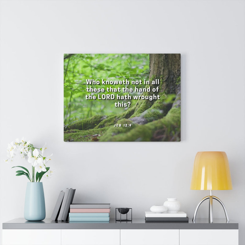 Hand Of The Lord Job 12:9 - Wrapped Canvas Print, 61cm H x 76cm W