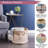 BURLAP BIN LATTICE ROUND LARGE 15x16x16