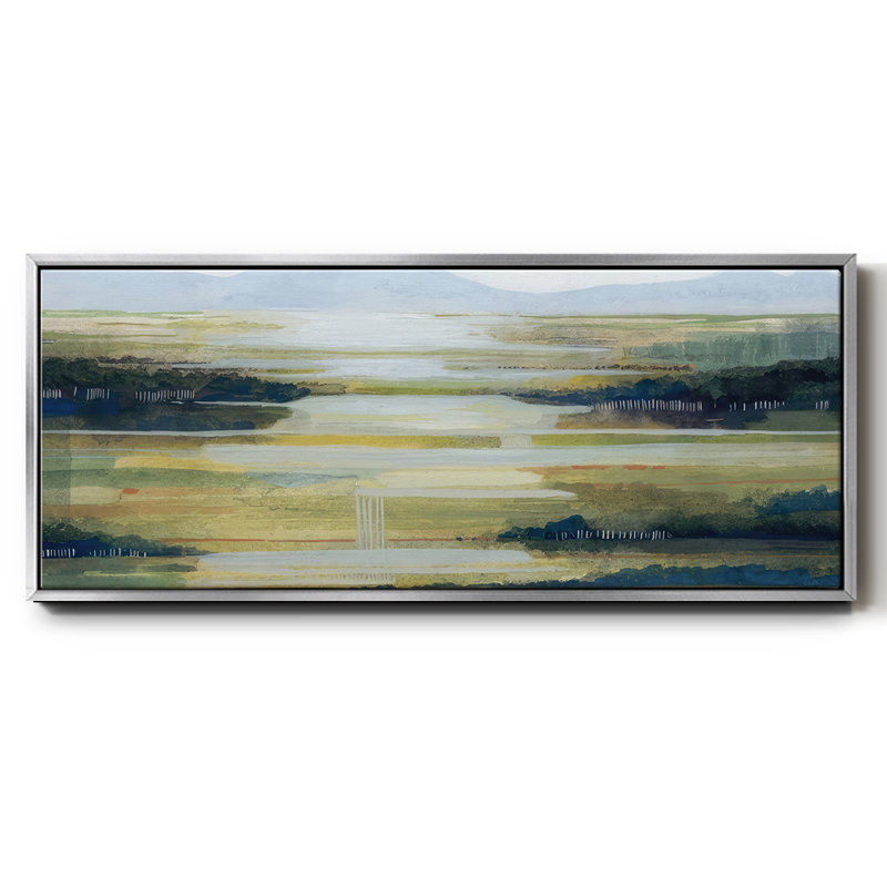 Lime Strata I - toile encadrée