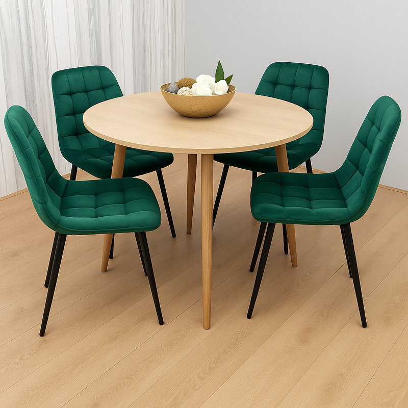 4 - Person Dining Set, Green