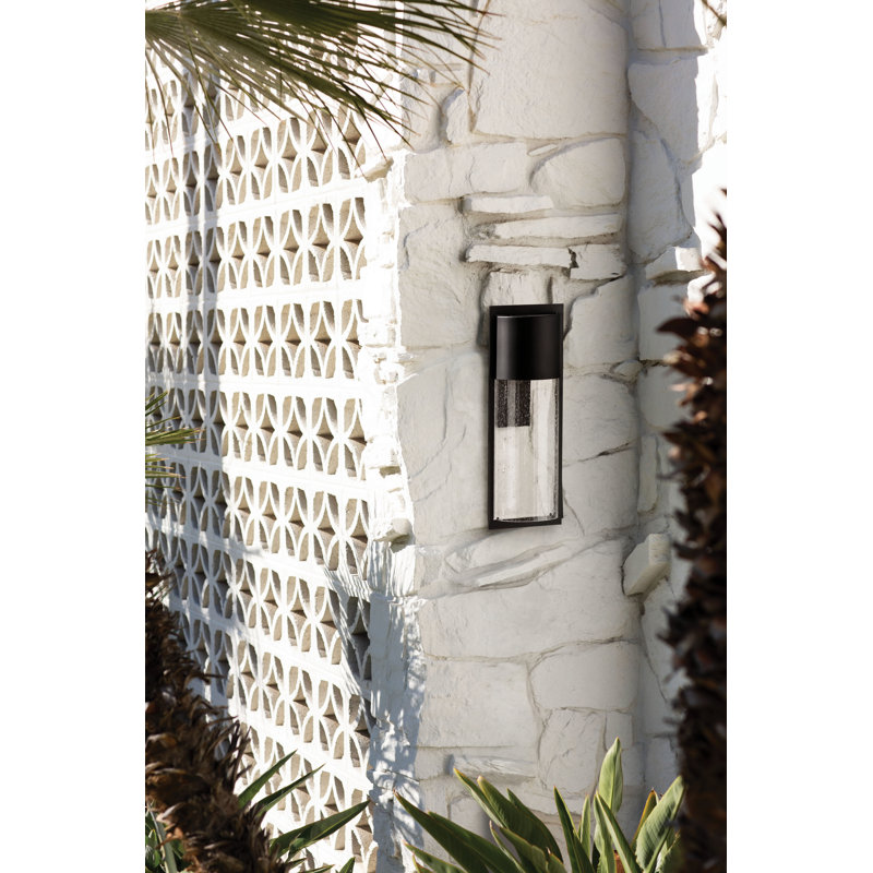 Shelter 1-Light Outdoor Sconce, Hematite