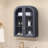 Bathroom Medicine Cabinet Set of 2 with Glass Doors, Arched Wall Mounted Storage Cabinets for Small Spaces, Adjustable Shelves-121278998