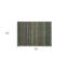 Tapis extérieur lavable antidérapant à rayures vert olive 2 pi x 3 pi