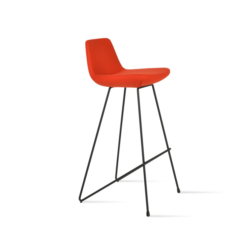 Tabouret de bar et de comptoir pour chat Pera, Tabouret de bar (siège d'une hauteur de 29 po), Orange