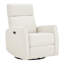 Fauteuil inclinable et oscillant pivotant en cuir véritable de qualité supérieure avec accoudoirs doubles-117798805