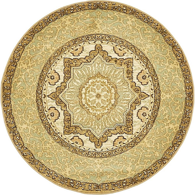 Palazzo Oriental Indoor Rug, Round 6'