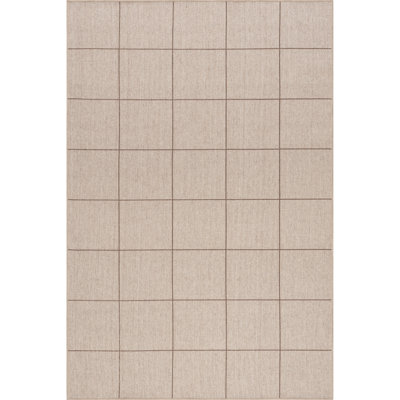 Calandra Checkered Machine Washable Area Rug