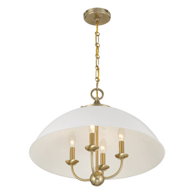 Monterey 4-Light Pendant in Brass