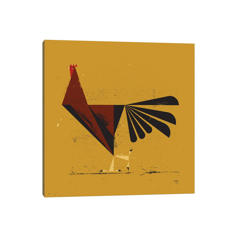 Rooster 1 Piece Wall Art on Canvas, 93.98 cm H x  93.98 cm W  x  3.175 cm D, Does Not Apply