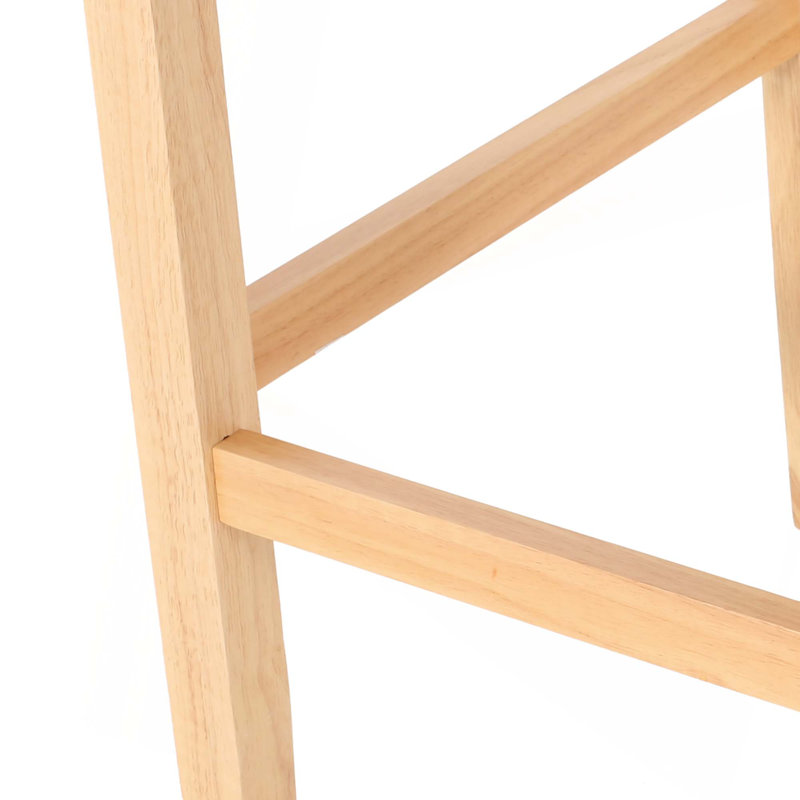 Ensemble de 2 tabourets de comptoir rembourrés en tissu rembourrés pour comptoir de cuisine ou bar, Beige