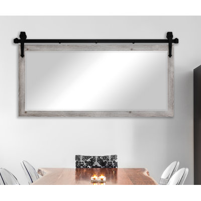 Neace Solid Wood Flat Wall Mirror