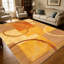 Tapis de fond de style patchwork carré moderne et abstrait de 1 pièce au ton de terre chaleureux pour le salon, doux, toutes saisons, facile à entretenir, lavable, idéal pour la table à manger, la chambre à coucher, le bureau à domicile ...-984488104