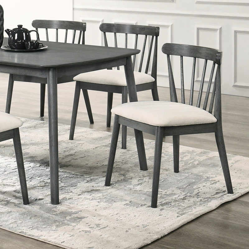 Chaises de salle à manger pliantes rustiques en bois massif 2 pièces en gris, style rétro traditionnel, sièges à lattes confortables, assemblage facile pour le jardin extérieur avec structure grise, dossier ergonomique, utilisation sans tracas
