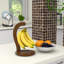 Support à banane en bambou - Présentoir robuste avec crochet pour la maison ou le bar-1339214643