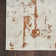 Bordas Abstract Modern Machine Woven Area Rug Area Rug in Ivory/Rust
