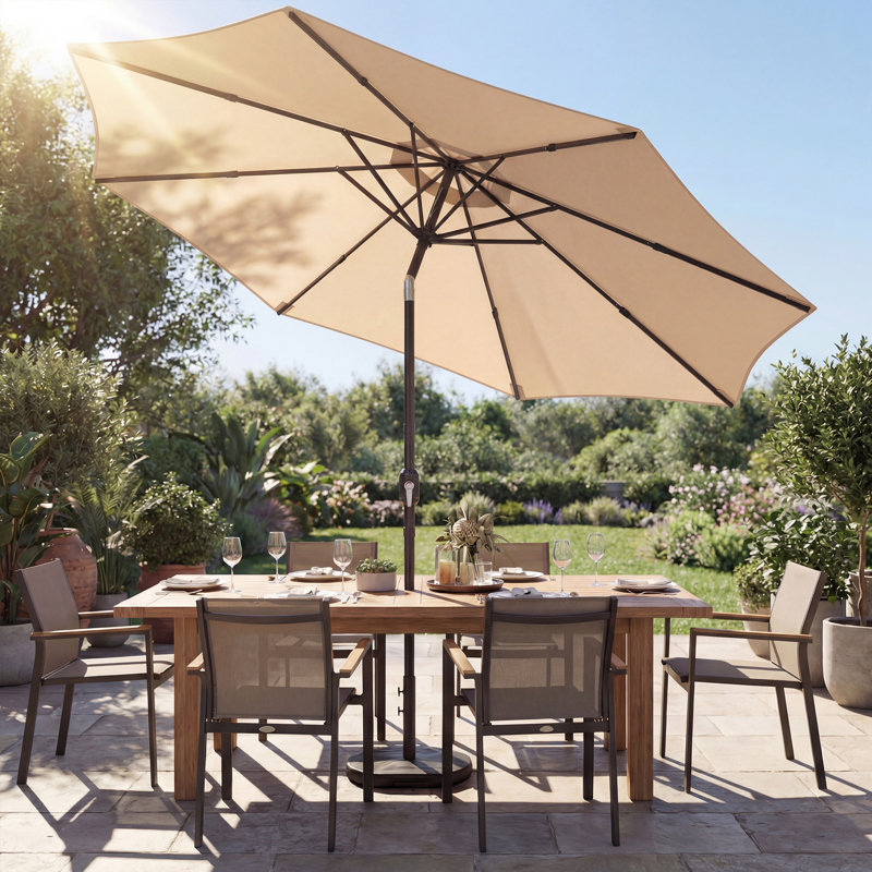 267cm Market Parasol, Khaki