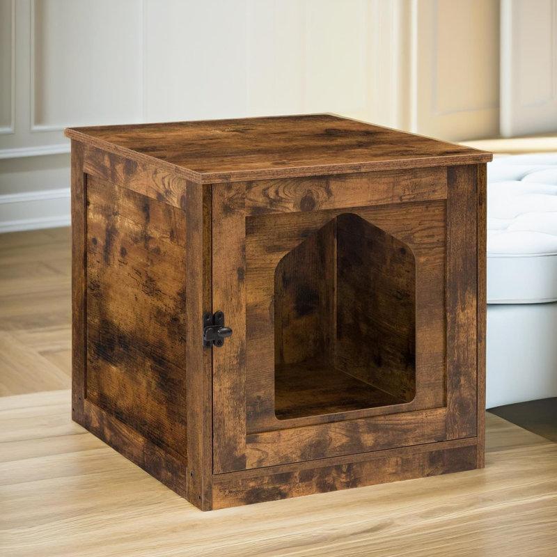 Rustic Industrial Cat Litter Box Enclosure