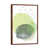 Classic Brown Wood Floater Framed