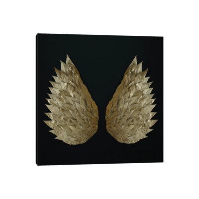 «Gold Leaf Angel Wings» par Alyson Fennell - photographie sur toile tendue