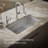 Cairn 33-1/2" x 18-5/16" x 9-1/2" Under-Mount Single-Bowl Kitchen Sink with Basin Rack-27201308