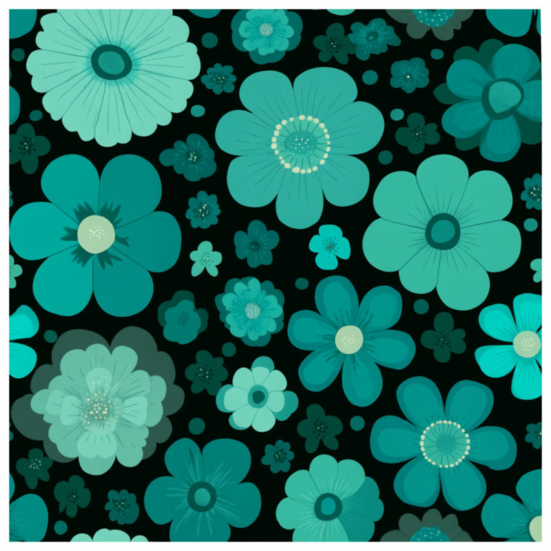 Édredon à motif floral Boho Boho, Twin Extra Long Comforter, Floral bleu sarcelle
