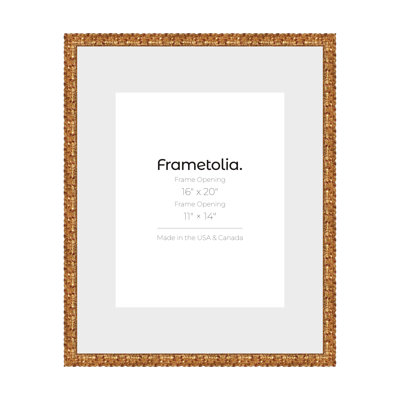 Frametolia Golden Age Black Vintage Wall Frame - 1-1/2" Width - Narrow Mat