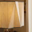 Beige + tissu rouge + bois massif + lampes sur pied de forme libre en métal