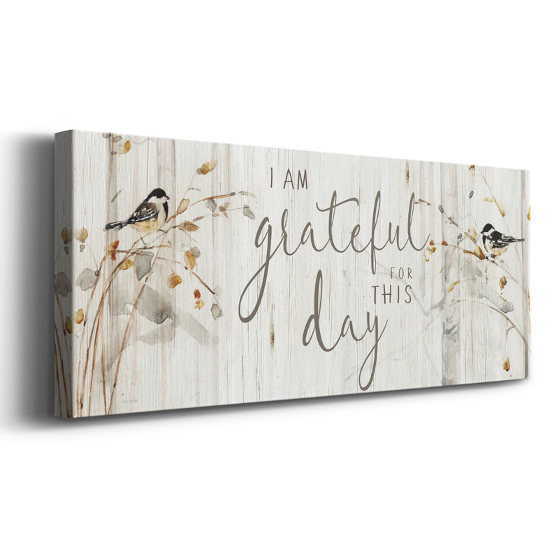«Heaven and Nature Grateful on Canvas», art textuel, H 20 po x l 50 po x P 1,5 po