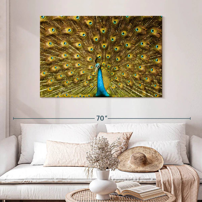 Crowle Peacock Feather, 32" H x 48" W