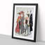 Ichikawa Danjuro V with Family by Torii Kiyonaga - Picture Frame Painting Print-55579280-55579283