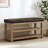Hahnville Faux Leather Upholstered Storage Shoe Bench-1221575070-1231340582