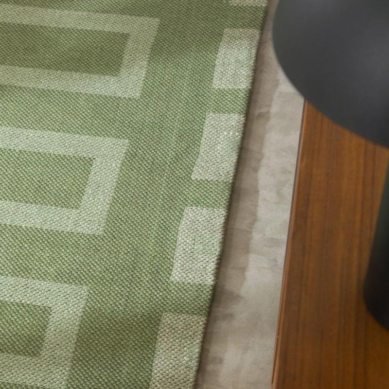 Snake Flatweave Rug, 8' x 10', Verde